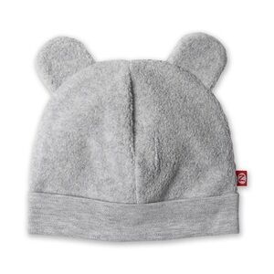 Cozy Fleece Bear Hat — Heather Grey
